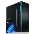 Greed® Multimedia V2 PC mit Intel Core i7 10700F - Schneller Rechner + Computer für Büro & Home Office mit 4,8 GHZ, 16GB RAM/Arbeitsspeicher - 512GB SSD - DVD+RW - USB3.1 - WLAN, inkl. Windows 11 Pro