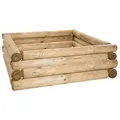 BooGardi Sandkasten Sandkiste Bausatz, (16-tlg., 160 x 190 x 40 cm), viele Größen · Buddelkiste · Sandbox · ohne Boden rechteckig | 190 cm x 160 cm x 40 cm