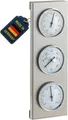 TFA Dostmann Analoge Wetterstation Edelstahl Barometer Thermometer Hygrometer