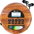KLIM Nomad tragbarer CD-Player (Bluetooth, tragbarer Discman mit Kopfhörer, Ideal für Autos, MP3)