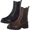 MARCO TOZZI Damen Chelsea Boots Stiefeletten Halbstiefel Leder 2-85403-27, Größe:40 EU, Farbe:Braun - Braun - 40