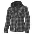 Motorradjacke Held Flanellhemd Lumberjack II schwarz grau Gr. XXL