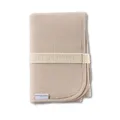 Hofbrucker® Windeltasche mit Wickelunterlage für unterwegs, faltbare Wickelclutch mit Organizer für Windeln & Feuchttücher, Abwischbar, Must Have für die Baby Erstausstattung (Taupe)