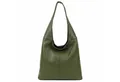ITALYSHOP24 Shopper Made in Italy Damen echtes Leder Tasche Schultertasche Umhängetasche, Hobo Bag große Hauptfach Alltagstasche mit viel Stauraum leicht bequem