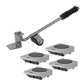 Möbelroller Transportrollen Transporthilfe Rollen Set 4 St. PVC Räder Ø 26mm