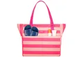 LARKSON Strandtasche Linn Strandtasche mit Reißverschluss (1-tlg), Große Beach Bag für Strand und Urlaub, Wasserabweisend