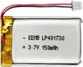 EEMB Lithium Polymer Akku 3,7 V 150mAh 401730 Wiederaufladbarer Lipo-Akku mit