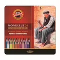 24 Mondeluz Aquarellstifte im Metalletui