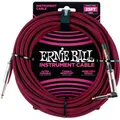 Ernie Ball EB6062 Instrumentenkabel, schwarz/rot 7,62m | Neu