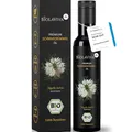 Premium BIO Schwarzkümmelöl – kaltgepresst & ungefiltert – hoher Thymochinongehalt - 100% Nigella sativa aus Ägypten – laborgeprüft & lichtgeschützt im Miron Violettglas (1x250 ml)