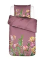 ESSENZA Bettwäsche Eloise Mauve, 135x200 cm + 1x 80x80 cm - 100% Bio-Baumwollsatin 215TC - Blumen