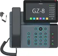 Gequdio High-End IP Telefon GZ-8 mit Netzteil Touchdispl