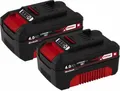 Einhell 4511489. Produkttyp: Batterie/Akku, Batterietechnologie: Lithium-Ion (Li-Ion), Batteriekapazität: 4 Ah. Verpackungsbreite: 250 mm, Verpackungstiefe: 113 mm, Verpackungshöhe: 269 mm (4511489)