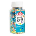 RUF Streusel Liebe Unter dem Meer, Muscheln, Seesterne & blaue Perlen, Meerjungfrau Geburtstag Deko Kuchen, Mermaid Tortendeko, für Cupcake, Fondant, 1 x 130g