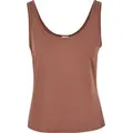 URBAN CLASSICS Tanktop Urban Classics Damen Ladies Modal Loose Top (1-tlg) braun 5XL (54/56)