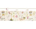 matches21 HOME & HOBBY Scheibengardine Scheiben-Gardine Landhaus-Stil Schmetterling Blume 150 x 30 cm (1 St), Schlaufen, Kurz-Gardinen als blickdichter Wohnzimmer Vorhang Küchen-Gardine
