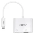 Goobay USB-C Multiport-Adapter HDMI+VGA, 1 Stk. im Polybeutel, Weiss (USB-C) (52430)