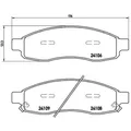 1x ORIGINAL® Brembo P 58 001 Bremsbelagsatz, Scheibenbremse Vorne, inkl.