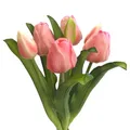 Künstlicher Tulpen-Bund 32cm "Soft-Touch" Kunstblume Tulpe Rosa