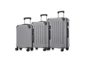 YONSLY Kofferset Premium Reisekoffer TSA-Schloss,YKK-Reißverschluss Hartschalen-Koffer, 4 Rollen, (3 tlg., M-L-XL-Set), Trolley Kabinenkoffer Rollkoffer Suitcase Handgepäck Teleskopstange