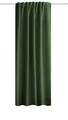 HOMEbasics 85970 | Akustikvorhang ACUSTICO mit Dim-Out-Stoff, Farbe:Oliv, Größe:225 x 135 cm