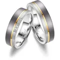 Verlobungsring MARRYA "Tantal Ringe Trauringe Eheringe Partnerringe" Gr. 70, gold (herren ring, silber, gold), Fingerringe, Damen, 70, Tantal