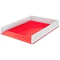 LEITZ Briefablage WOW Duo Colour perlweiß/rot DIN A4, 1 St.