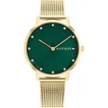Damenuhr TOMMY HILFIGER PIPPA 1782668 Edelstahl Mesh Golden Grun