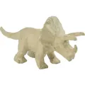 Décopatch 5x Kleines Pappmaché, braun, Triceratops - Kartonbraun AP155O