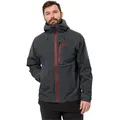Jack Wolfskin Funktionsjacke EAGLE PEAK 2L JKT M leichtes Design, winddicht, atmungsaktiv, mit linker Brusttasche grau M (50)