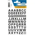 HERMA 4158 Buchstaben A-Z Etiketten 10 mm Schwarz 10 Packungen mit 740 Etiketten