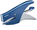 Leitz Heftzange aus Metall, Für 15 Blatt, Inkl. Heftklammern P1 (Nr. 8), Ergonomisches Design, Hinterlademechanik, Blau, 55470033
