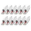 NAUC 12 Stück Netzwerkstecker werkzeuglos RJ45 CAT6 LAN UTP Kabel Stecker ohne Werkzeug werkzeugfrei CAT5 CAT7 Verlegekabel Patchkabel Netzwerkkabel Toolless Modular Plug Connector Crimpstecker