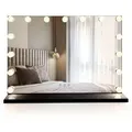 Spiegel Rea Hollywood Led Schwarz - Schwarz