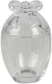 Clayre & Eef 6GL3388 Bonbonniere mit Deckel Ei Transparent Ø 9x13 cm
