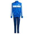 adidas Unisex Kinder Seasonal Essentials Tiberio 3 Stripes Tricot Track Suit, Royal Blue/White/Glow Blue, 13-14 Years