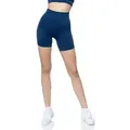 Stark Soul® Trainingsshorts Seamless kurze Leggings OPAQUE in Unifarben blau XS
