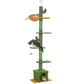Kratzbaum Deckenhoch, Katzenbaum,230-275 cm Katzenkratzbaum mit Katzenhöhle