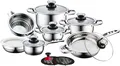 Cs Koch-Systeme Topf-Set "Aurich", silber (silberfarben)