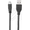 USB-Verbindungskabel Stecker A und Ministecker B, 5-pin 1m