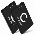 CELLONIC 2X Akku für Spielekonsole Kompatibel mit Nintendo 3DS, 2DS, Switch Pro Controller, CTR-003 - (1300mAh, 3.7V)