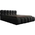 Designer Polsterbett Boston Bouclé mit Stauraum 140x200 Schwarz 38 Latten