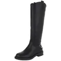 Ital-Design Elegante hohe Stiefel für Damen mit hohem Komfort Stiefel (90471267) Blockabsatz Flache Stiefel in Schwarz schwarz 36 EU
