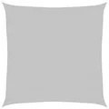 vidaXL Sonnensegel, Sonnenschutz UV Schutz für Balkon Garten Terrasse, Sonnendach Wasserfest, Windschutz Wetterschutz, Hellgrau 3x3m 100% Polyester Oxford