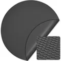 Wiltec Pool Solarfolie Ø 3,6 M, Schwarz, Poolheizung Aus 140 Μ Starkem Pe Film, Poolabdeckung Poolplane Solarplane Rund