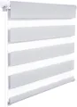 WOLTU Doppelrollo Duo Rollo Grau : 45x150 Größe: 45x150