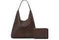 LuxusKollektion Hobo Wildleder Tote Bag Groß Shopper Damen Handtasche Hobo Braun