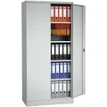 GUERKAN Aktenschrank 5 OH, Schrank aus Stahl, Öffnungswinkel, verstärkte Türen, 92x195 cm grau