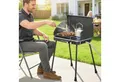 Outsunny Gasgrill mit Braten, klappbar Beine, Grillrost, Windschutz, Deckel, Verschluss, Campinggrill, Tischgrill, für BBQ Camping