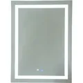 LED Badspiegel 800 x 600 mm - Silber